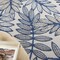 Homeroots 4 x 6 ft. Ivory & Navy Leaves Indoor & Outdoor Area Rug 384880 - alternate 7